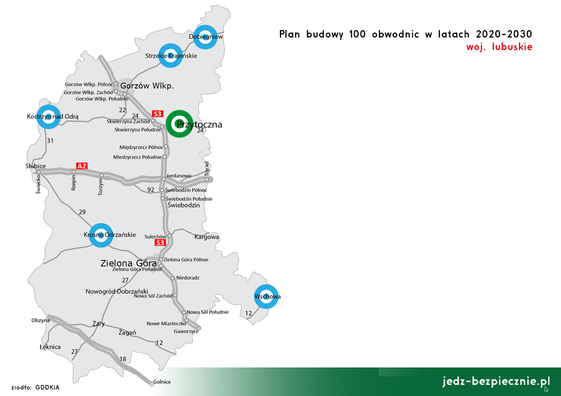Polskie drogi – Budowa 100 obwodnic – Przytoczna, województwo lubuskie